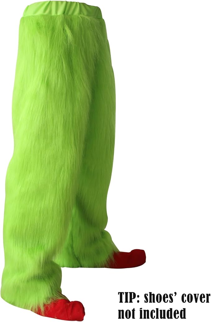Halloween Costume for Men Green Monster Costumes with Mask Furry Adult Suit Christmas Outfit