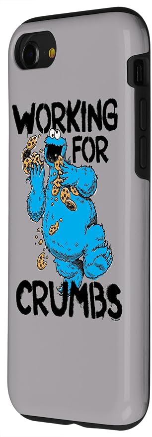 iPhone SE (2020) / 7 / 8 Sesame Street Cookie Monster Working for Crumbs Case