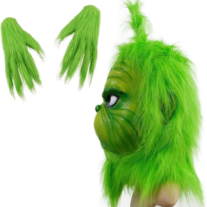 WPOZD Christmas Cosplay Mask, Santa Claus Theme, Adult & Teens, Unisex, Latex Mask