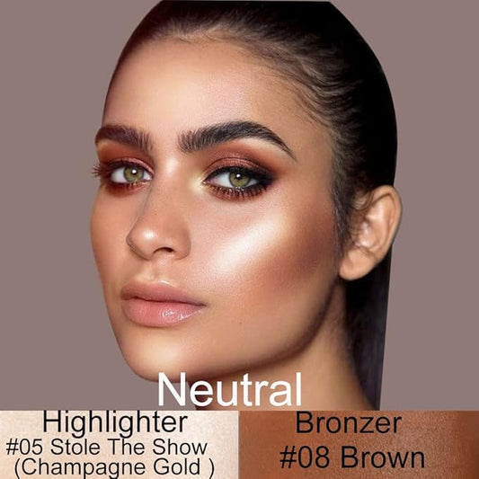evpct 2Pcs Face Cream Contour Sticks Makeup Highlighter