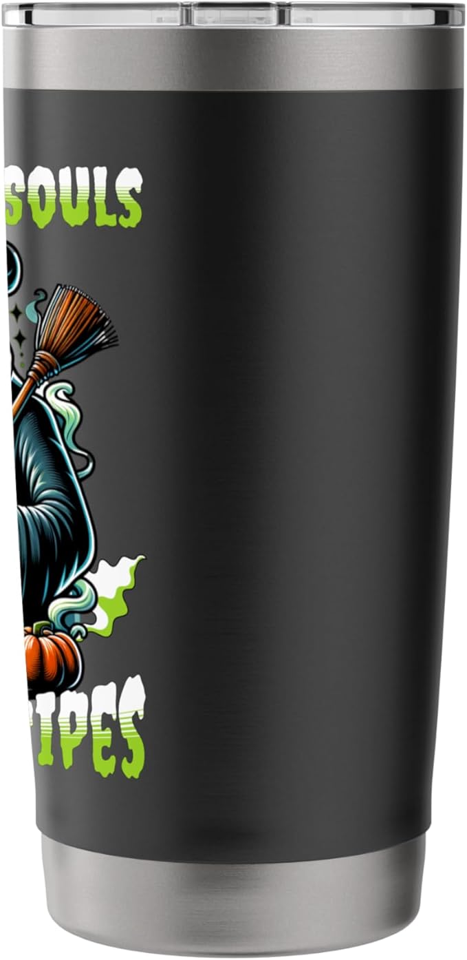 Halloween Fire Ice Skull Creepy Monster Mask Horror Stainless Steel Insulated Tumbler