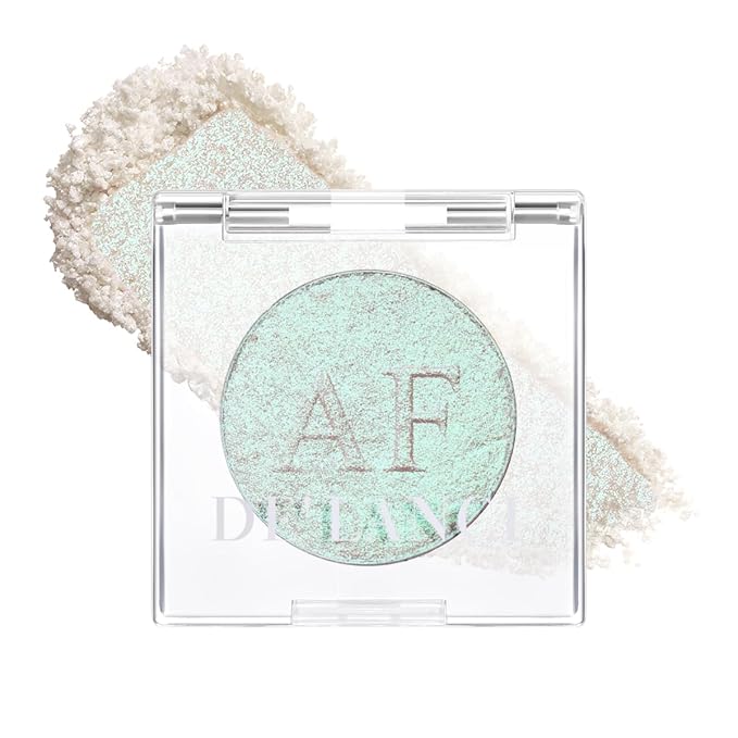 Highlighter Makeup,Green White Pink Shimmer Multichrome Face Highlighter Enhancer, 04