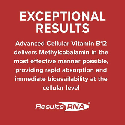 Results RNA - Advanced Cellular Vitamin B12 Methylcobalamin Supports Heart Health, Good Mood, Energy & Brain Function. Enjoy Superior Absorption Vitamin B12 Formula (4 oz - 60 Servings)