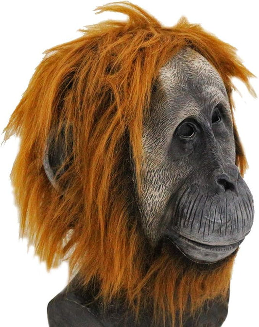 Realistic Latex Gorilla Mask Animal Chimp Mask Halloween Costume Adult Fancy Dress Carnival Party Multicoloured
