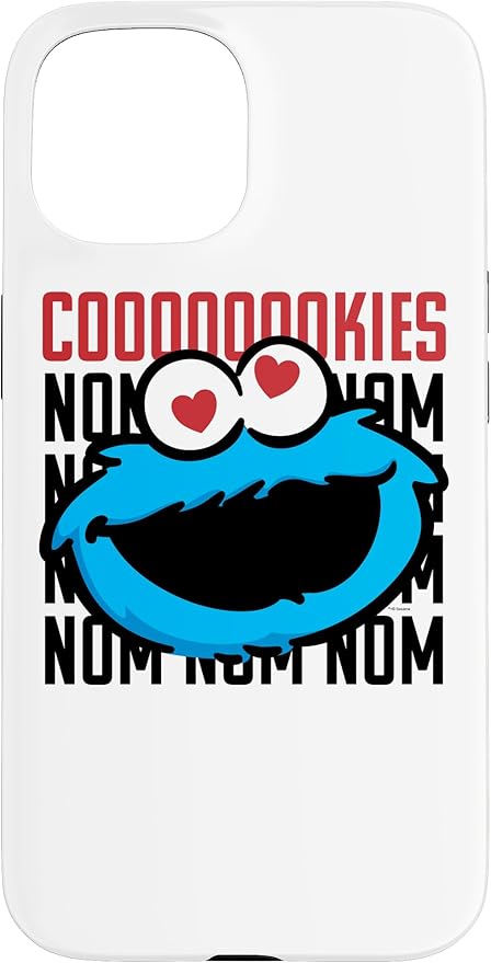iPhone 15 Sesame Street Cookie Monster Coooooookies Case
