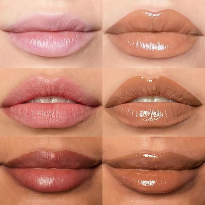Hydrating Lip Glow Oil, Plumping Lip Oil, Tinted Lip Plumper Gloss,Younger-Looking Lips | Nourishing Long Lasting Non-Sticky Hydrating & Smoothing Lip Treatment Cruelty Free 02#