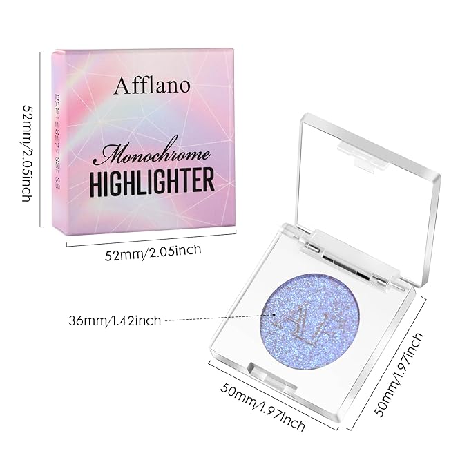 Duochrome Face Highlighter Makeup, Chameleon Holographic Highlighter Mineral Highlighting, 05