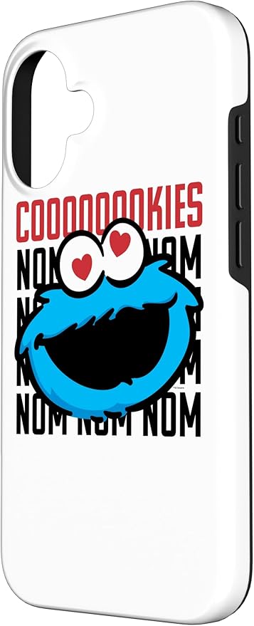 iPhone 16 Sesame Street Cookie Monster Coooooookies Case