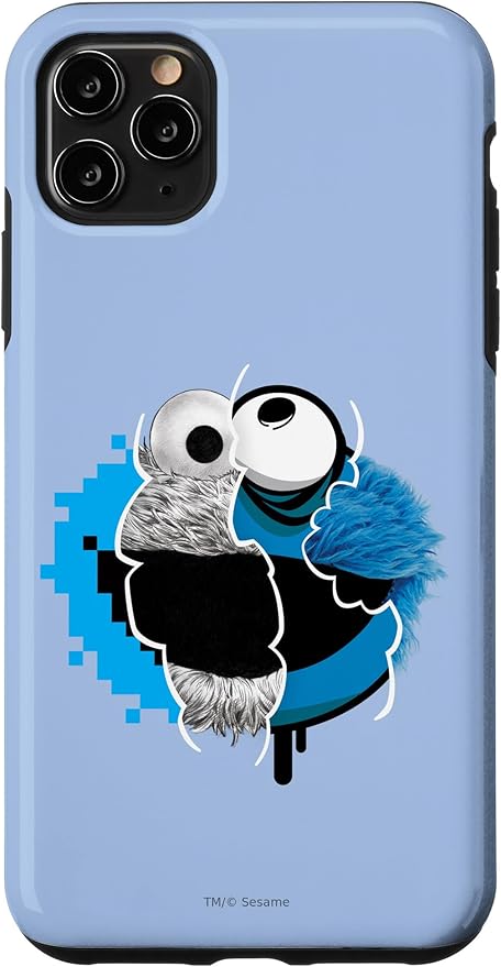iPhone 11 Pro Max Sesame Street Split Cookie Monster Case