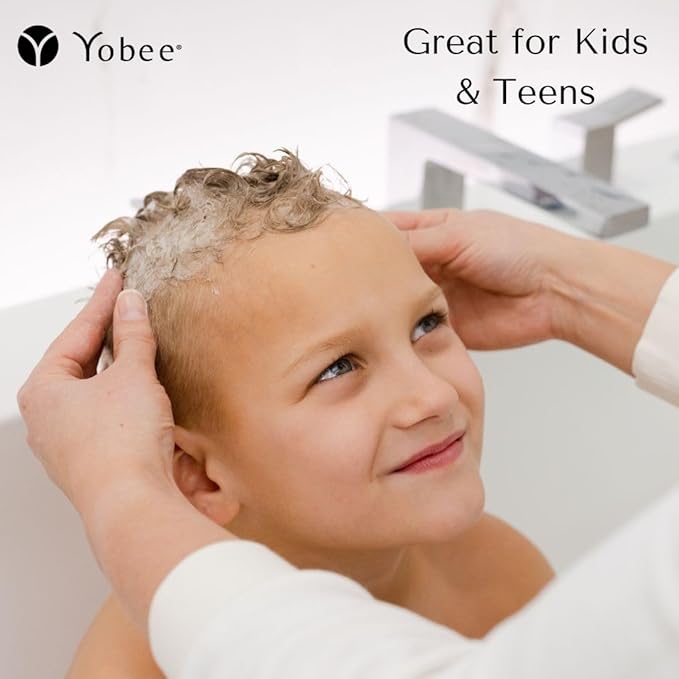 Yobee Naturally Rebalancing Shampoo | Dry, Flaky & Itchy Scalp Care with Para Probiotics, Organic Honey & Turmeric, Vitamin B12 & Oat Extracts | Dandruff & Psoriasis Relief (1 Bottle)