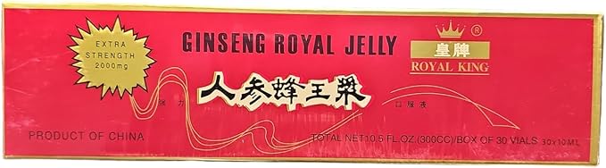 Royal King Deluxe Ginseng Royal Jelly Oral Liquid 60 Vials