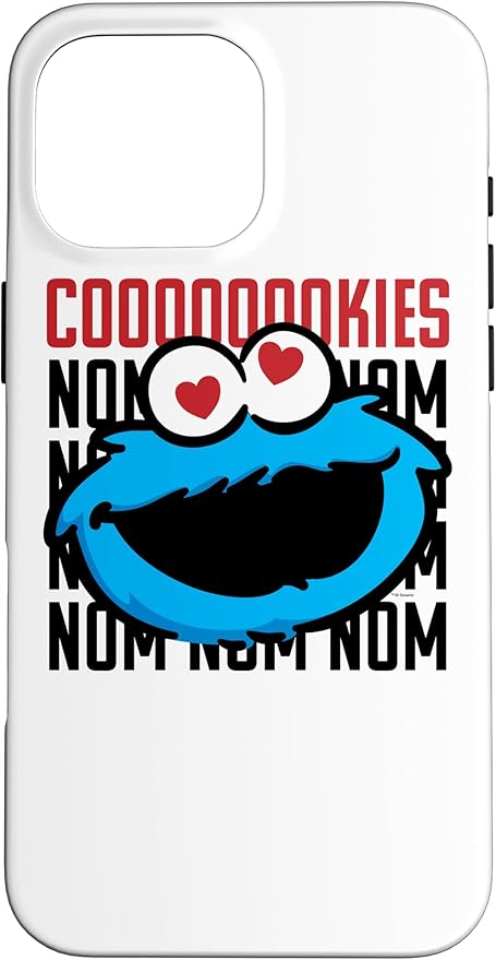 iPhone 16 Pro Max Sesame Street Cookie Monster Coooooookies Case