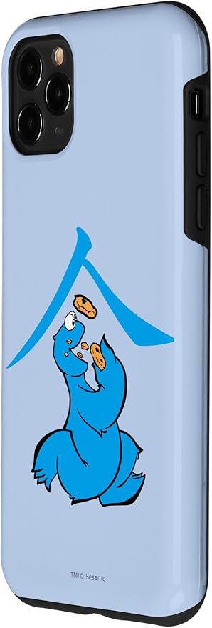 iPhone 11 Pro Max Sesame Street Cookie Monster Eat in Kanji Case