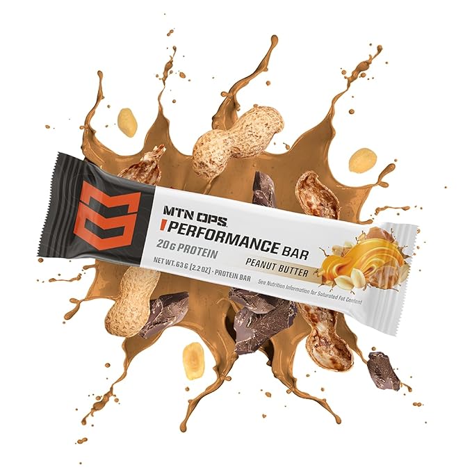MTN OPS Peanut Butter Bliss Protein Bars, High Protein with Whey Isolate & Whey Concentrate and Collagen, Low Sugar, Gluten Free, 10 Count