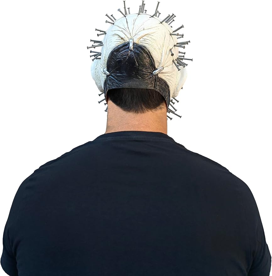 Ghoulish Productions Men's Monster Horror Hellraiser III Pinhead Mask Halloween Costume Accessory