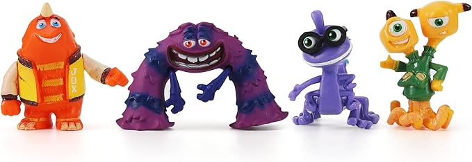 12Pcs Monsters Cake Toppers Set, Figures Toys Cupcake Toppers for Cake Decorations Party Favor, 1-4 inches