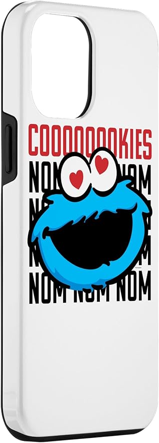 iPhone 12 Pro Max Sesame Street Cookie Monster Coooooookies Case