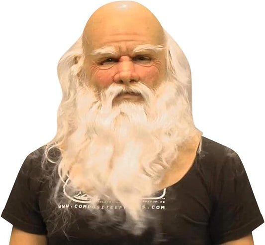 Realistic Old Man Mask Halloween Mask Scary Latex Old Man Grandpa Mask Halloween Wrinkle Face Mask
