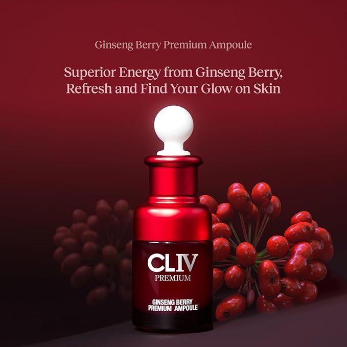 Ginseng Berry Premium Ampoule, Nourishing Facial Ampoule for Dry and Tired Skin, Healthy and Dewy Skin, Authentic Korean Skincare (Special Kit)