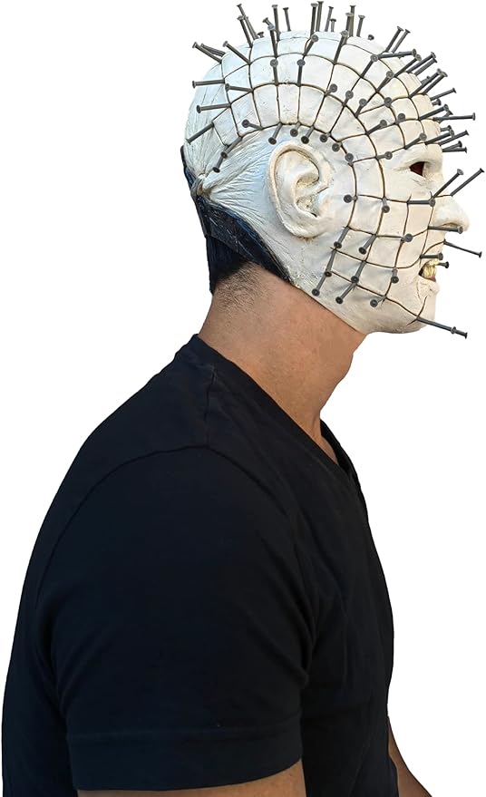 Ghoulish Productions Men's Monster Horror Hellraiser III Pinhead Mask Halloween Costume Accessory
