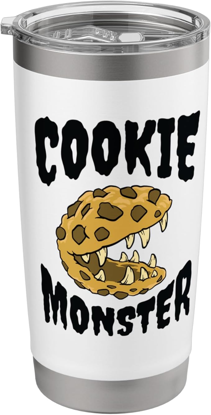 Funny Cookie Monster Creature Humour Stainless Steel Insulated Tumbler