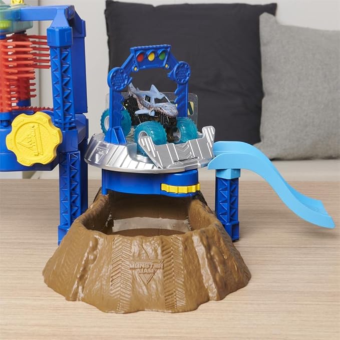 Spin Master 6060160 Monster Jam 1T64 Truck Wash Playset