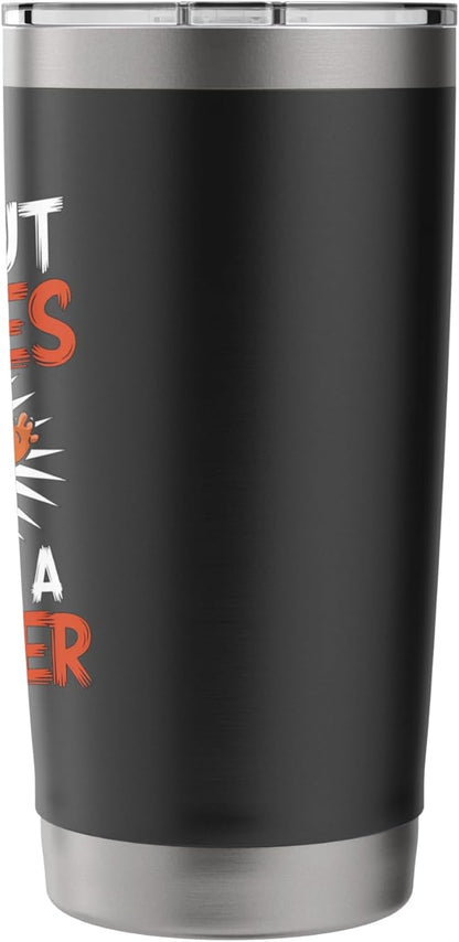 Without Cookies I'm Just A Monster Funny Cookie Stainless Steel Insulated Tumbler
