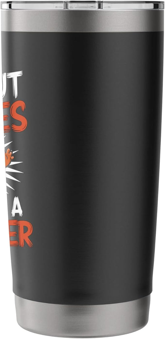 Without Cookies I'm Just A Monster Funny Cookie Stainless Steel Insulated Tumbler
