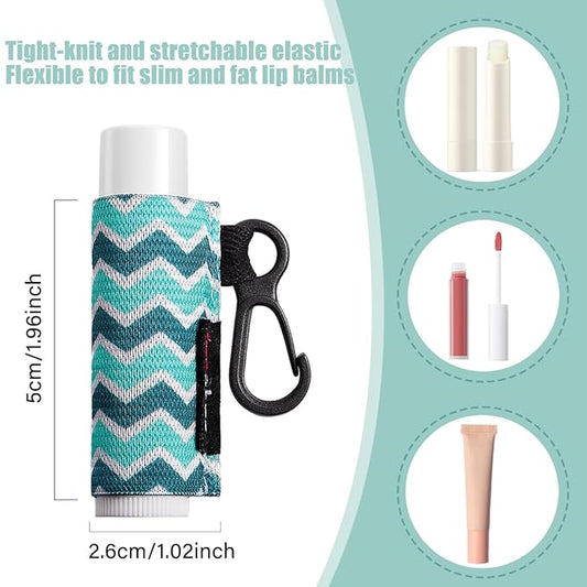 3PCS Lip Balm Holder Keychain Lipstick