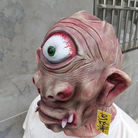 Creepy Cyclops Mask Scary Giant Beasts Monster Masks Latex Cosplay Props Halloween
