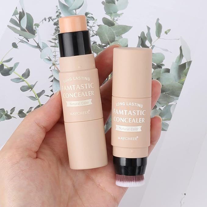 3 Pcs Contour Highlighter Blush Sticks with Brush,