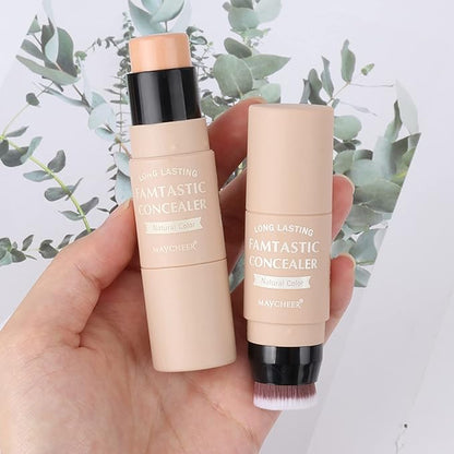 3 Pcs Contour Highlighter Blush Sticks with Brush,