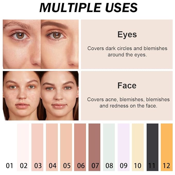 Kaely Color Correcting Concealer,Cream Pot Concealer Full Coverage,under Makeup,04 Neutral