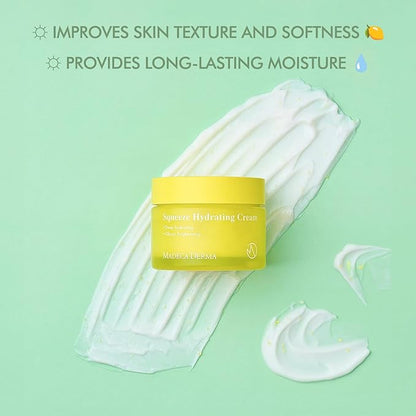 Madeca DERMA Squeeze Hydrating Facial Cream – Hydration & Brightening with Prickly Pear Cactus, Carica Papaya, and Centella Asiatica, Korean Skincare for Moisturizing & Skin Repair (1.69 fl oz)