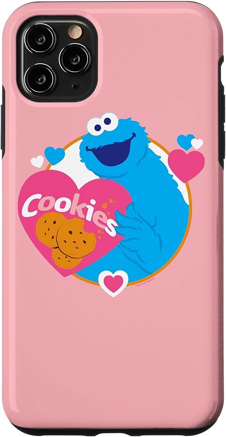 iPhone 11 Pro Max Sesame Street Cookie Monster Love Cookies Case