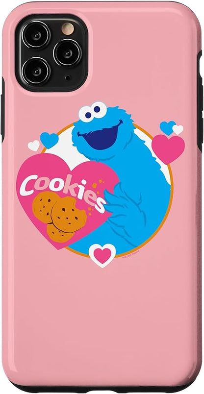 iPhone 11 Pro Max Sesame Street Cookie Monster Love Cookies Case