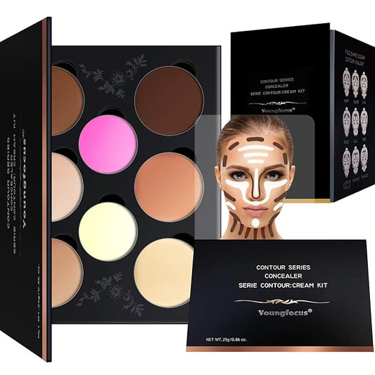 Youngfocus Cosmetics Cream Contour Best 8 Colors Contouring