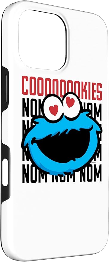 iPhone 16 Pro Max Sesame Street Cookie Monster Coooooookies Case