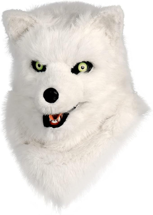 HAOAN Furry Dog Mask Animal Wolf Full Head for Halloween Fancy Dress Party Cosplay Costume Women Men