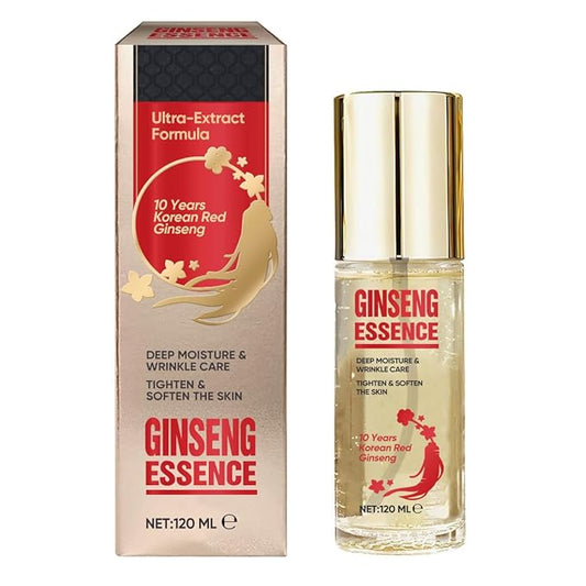 Ginseng Essence Anti Wrinkle Essence, Deep Moisturizing, Wrinkle Reducing & Skin Firming for All Skin Types
