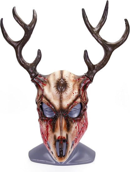 Halloween Horror Antler Mask Sheep Bone Mask Christmas Carnival Masquerade Party Cosplay Props Accessories