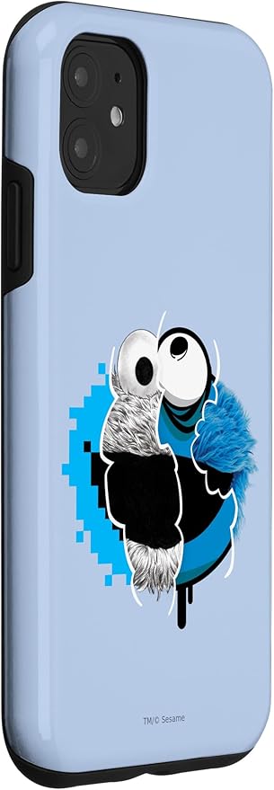 iPhone 11 Sesame Street Split Cookie Monster Case