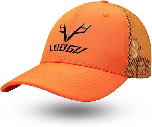 LOOGU Fishing Hat Mesh Back for Men Women Adjustable Baseball Trucker Cap Snapback Hats