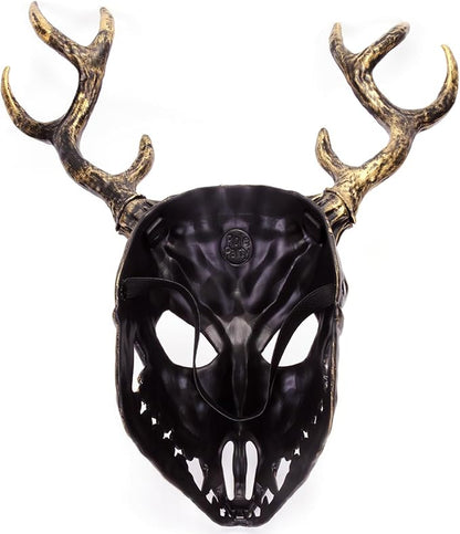 Halloween Horror Antler Mask Sheep Bone Mask Christmas Carnival Masquerade Party Cosplay Props Accessories