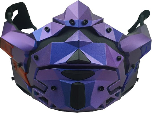 Punk Mask For Adults, Futuristic Mask, 2 Wearable Styles, Ideal For Cosplay Halloween Mask, Music Party