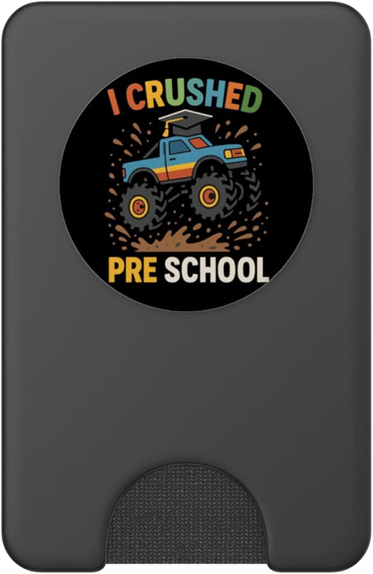 I Crushed Preschool Monster Truck Cap Preschool Graduation PopSockets PopWallet for MagSafe
