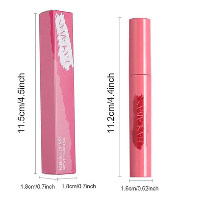 Peel Off Lip Tint, Wipe-On Colour Liquid Lipsticks, Glaze,