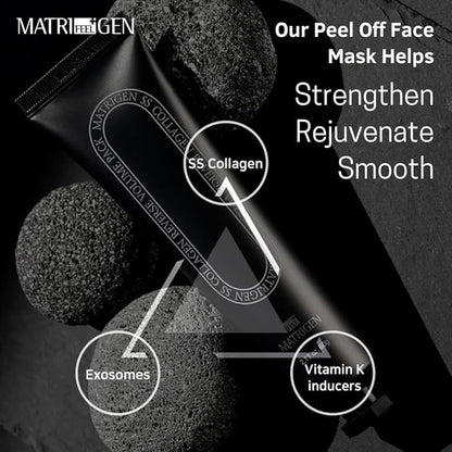 Matrigen Reverse Volume Collagen Face Mask – Korean Skincare Peel Off Face Mask Gel - SS Collagen Face Peel Mask - 2.11 Fl Oz