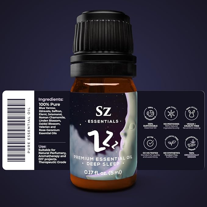 Pure Essential Oil Blend for Relaxation - ZZZ - 0.17 fl oz (5ml)