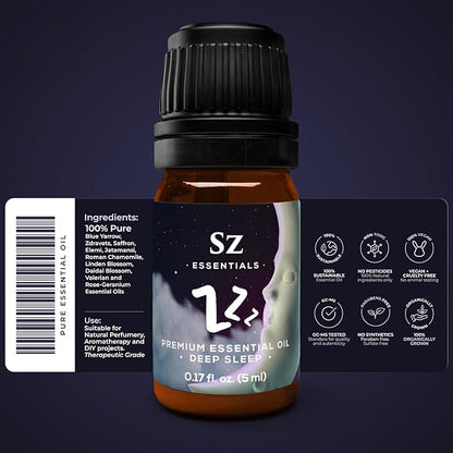 Pure Essential Oil Blend for Relaxation - ZZZ - 0.17 fl oz (5ml)